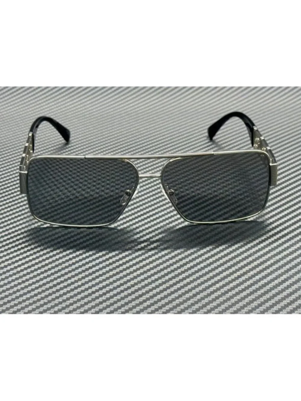 New Versace Men Silver Sunglasses 61-13-145